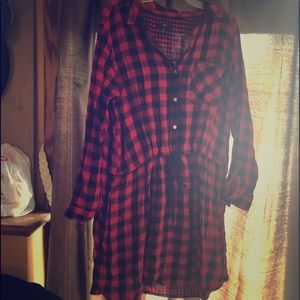 Gap drop waist drawstring dress XL